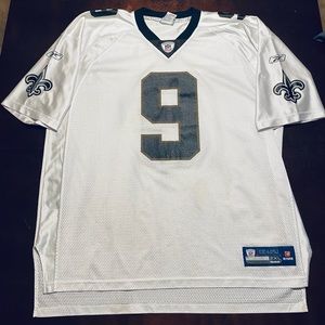 Reebok NFL Players Drew Brees Onfield White New Orleans Saints Jersey Sz XXL